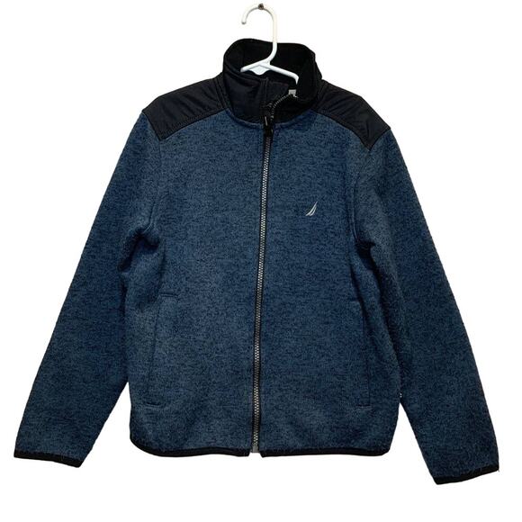 Nautica Boys Small Size 8 Full Zip Polyester Long Sleeve Collared Sweater Jacket - Picture 1 of 5